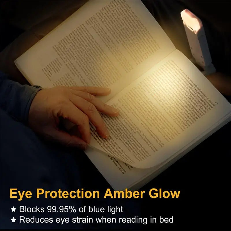 LED USB Rechargeable Clip-on Book Light Reading Light Bookmark