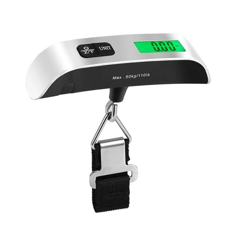 Portable Digital Luggage Scale with LCD Display, 110lb/50kg Capacity, Bag Weight Balance