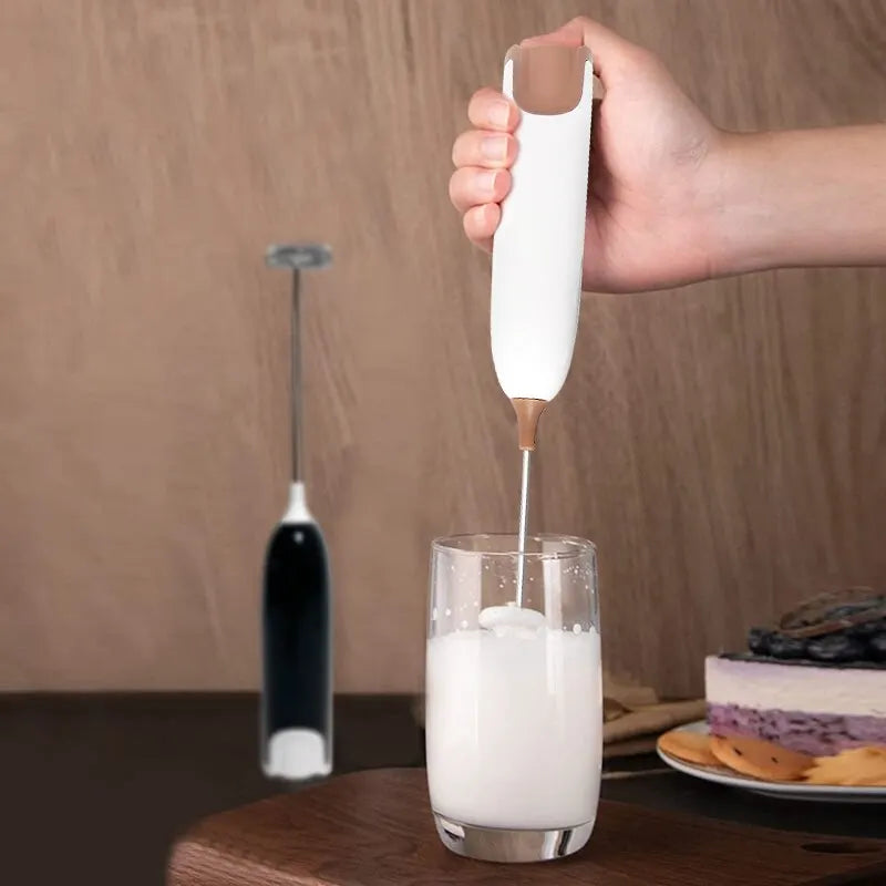 Electric Milk Frother & Coffee Whisk Mixer