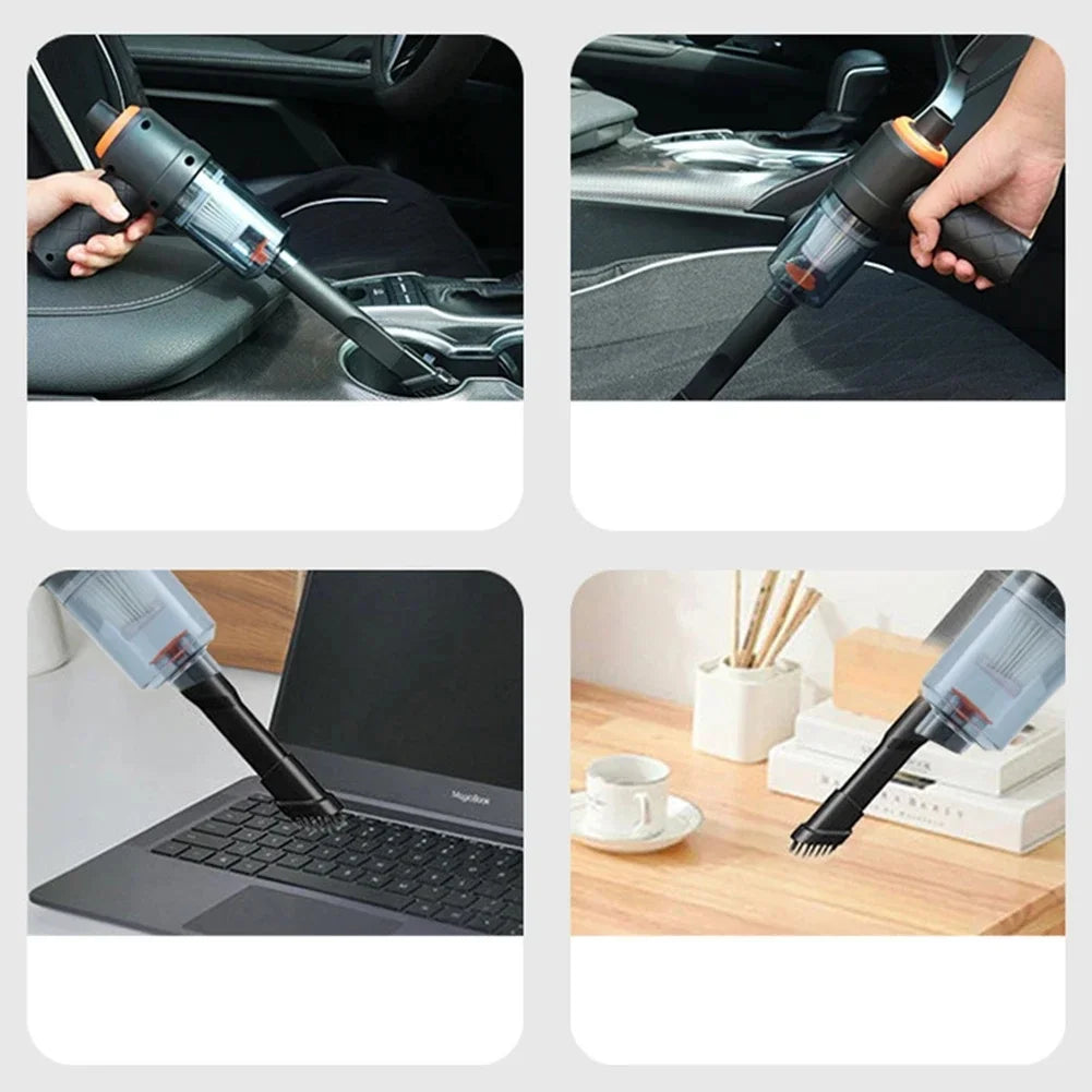 Wireless Car Vacuum Cleaner, 6000Pa Cordless Handheld with Strong Suction Cleaner