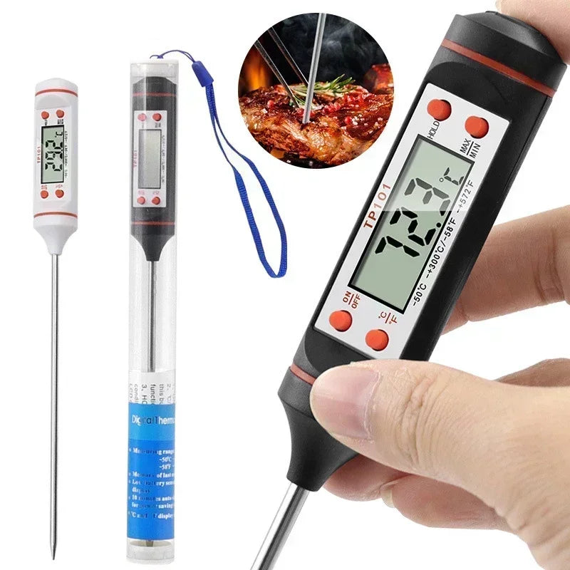 Professional Digital Kitchen Thermometer Barbecue Water Oil Cooking Meat Food Thermometers