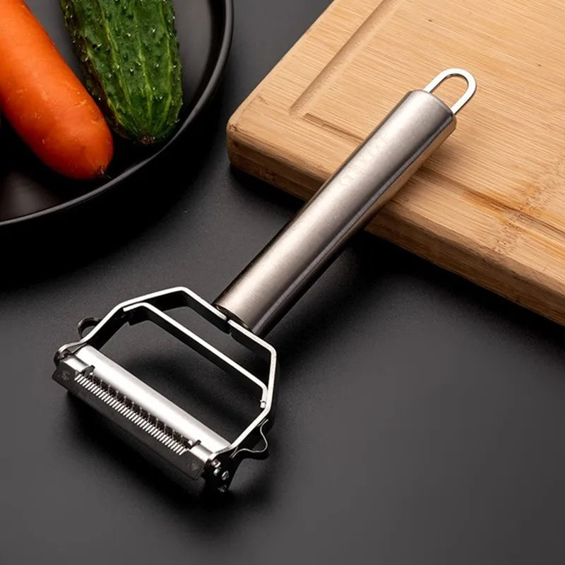 Multifunctional 4 in 1 Kitchen Peeler Vegetable Fruit Peeler Stainless Steel Durable Potato Slicer Household Shredder Carrot Peeler