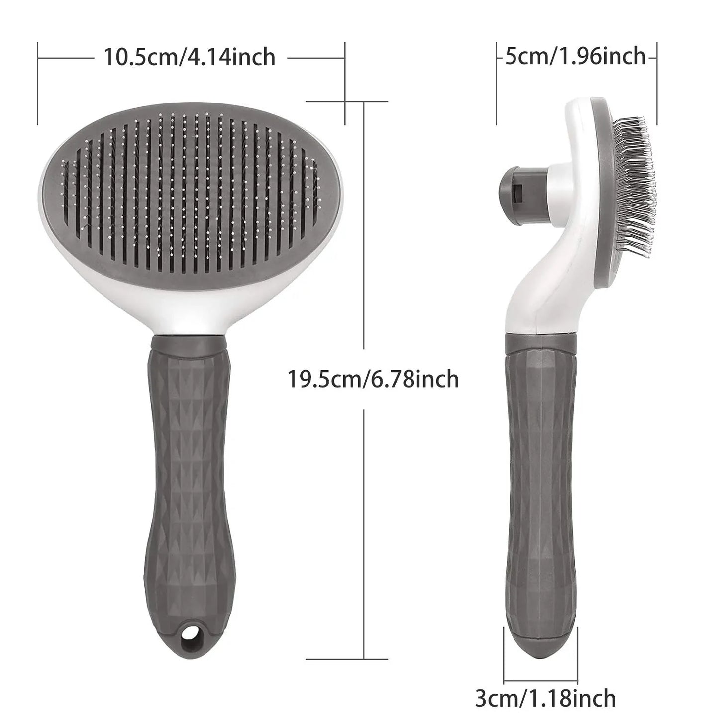 Self-Cleaning Pet Hair Remover & Grooming Comb for Dogs & Cats – Dematting Tool for Pets