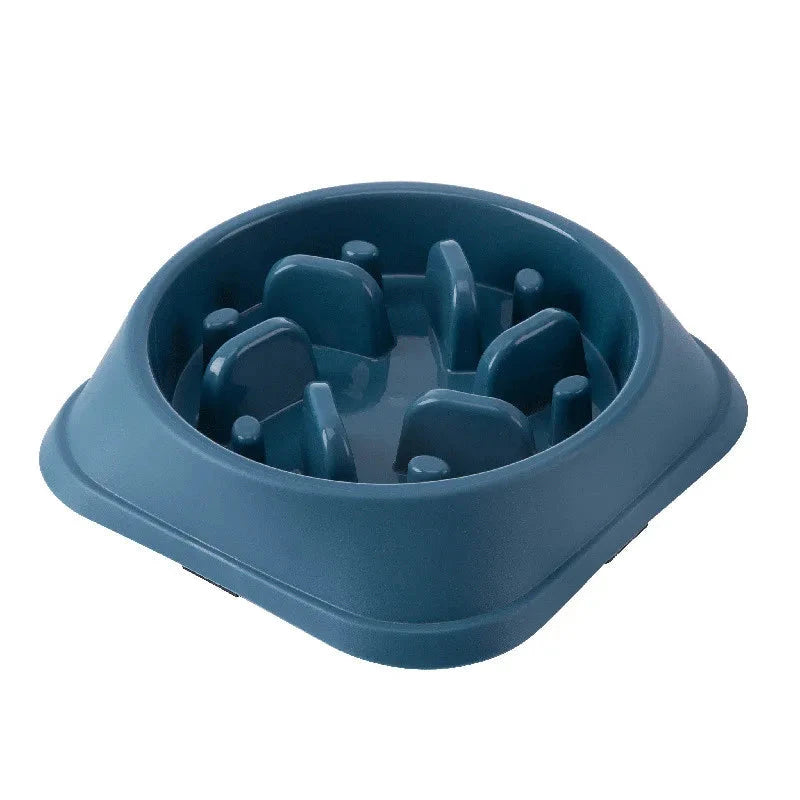 Non-Slip Slow Feeder Bowl for Cats & Dogs – Anti-Choking Design, Thickened Build, Multiple Colors & Shapes for Healthy Eating