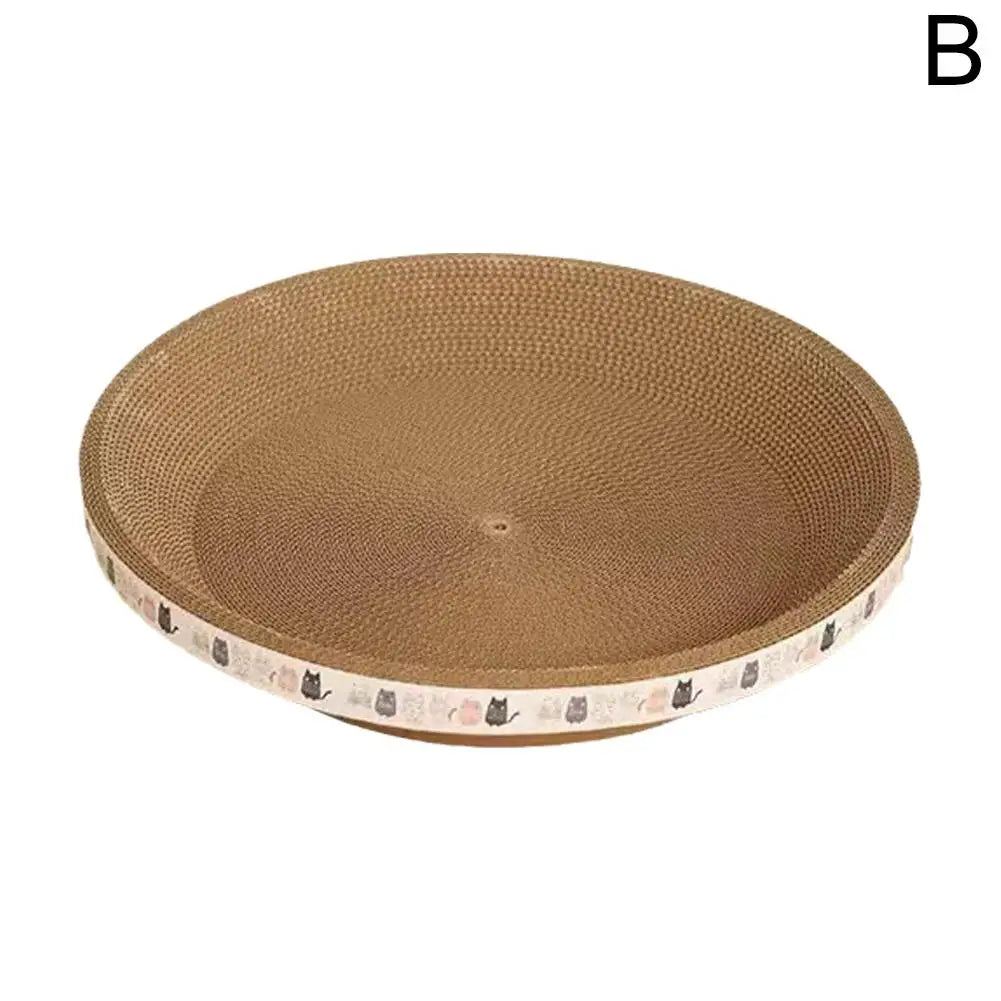 Round Cardboard Cat Scratcher & Nest