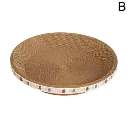 Round Cardboard Cat Scratcher & Nest
