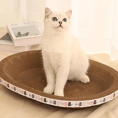 Round Cardboard Cat Scratcher & Nest