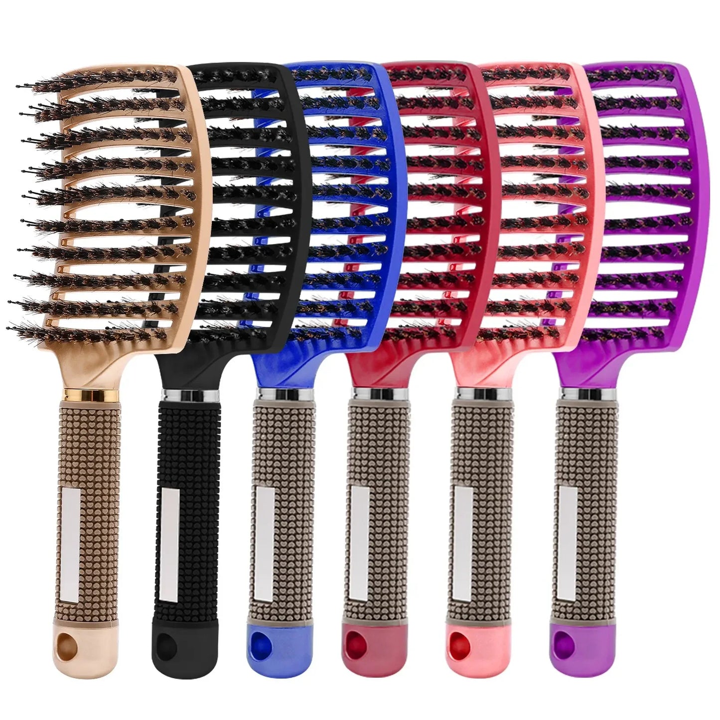 Detangling Hair Brush: Bristle & Nylon Tools for Curly Hair, Wet Massage, and Salon Styling