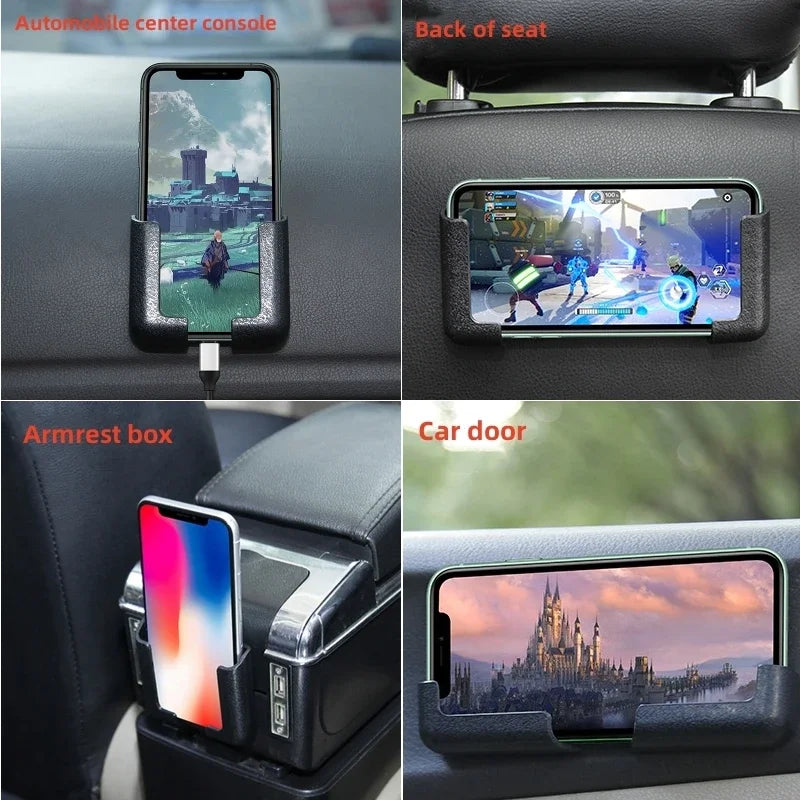 Multifunction Car Phone Mount Holder, Portable and Space-Saving