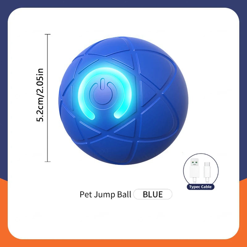 Smart Interactive Dog Toy Ball – USB Rechargeable Electronic Moving & Bouncing Ball for Puppies & Cats, Perfect Birthday Gift