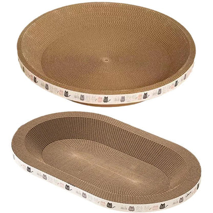 Round Cardboard Cat Scratcher & Nest