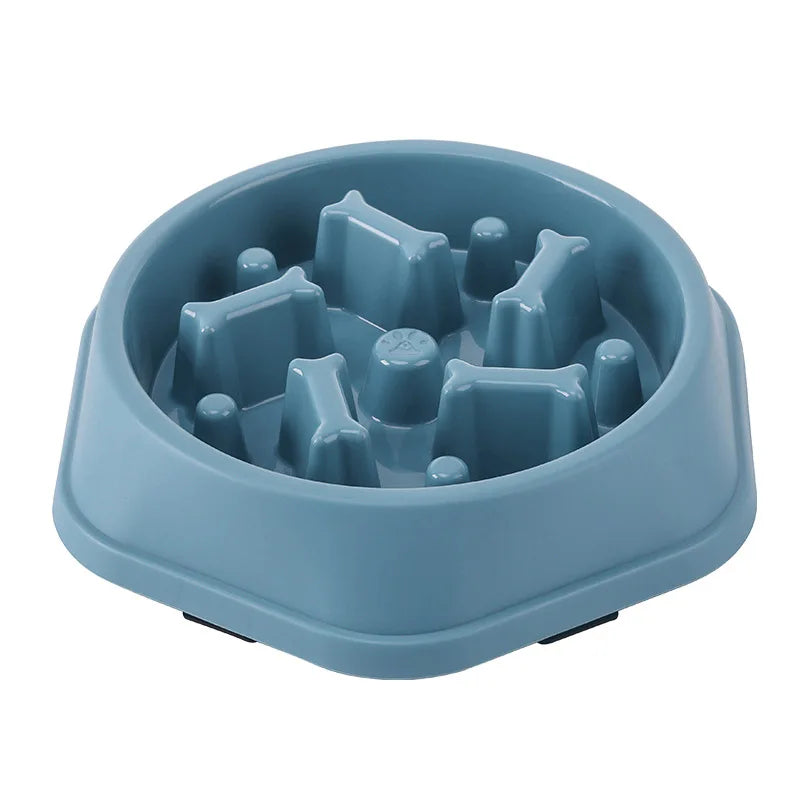 Non-Slip Slow Feeder Bowl for Cats & Dogs – Anti-Choking Design, Thickened Build, Multiple Colors & Shapes for Healthy Eating