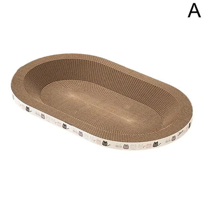 Round Cardboard Cat Scratcher & Nest