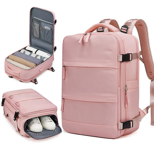 Large Capacity Multifunction Travel Backpack with Shoe Compartment – Waterproof, Multi-Layer Dry & Wet Separation Design