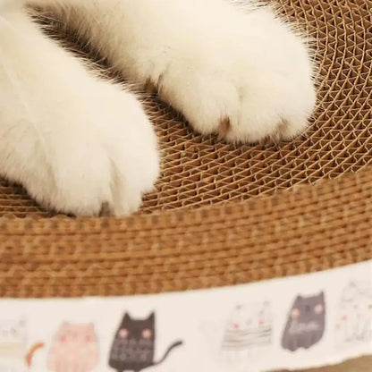 Round Cardboard Cat Scratcher & Nest