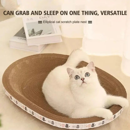Round Cardboard Cat Scratcher & Nest