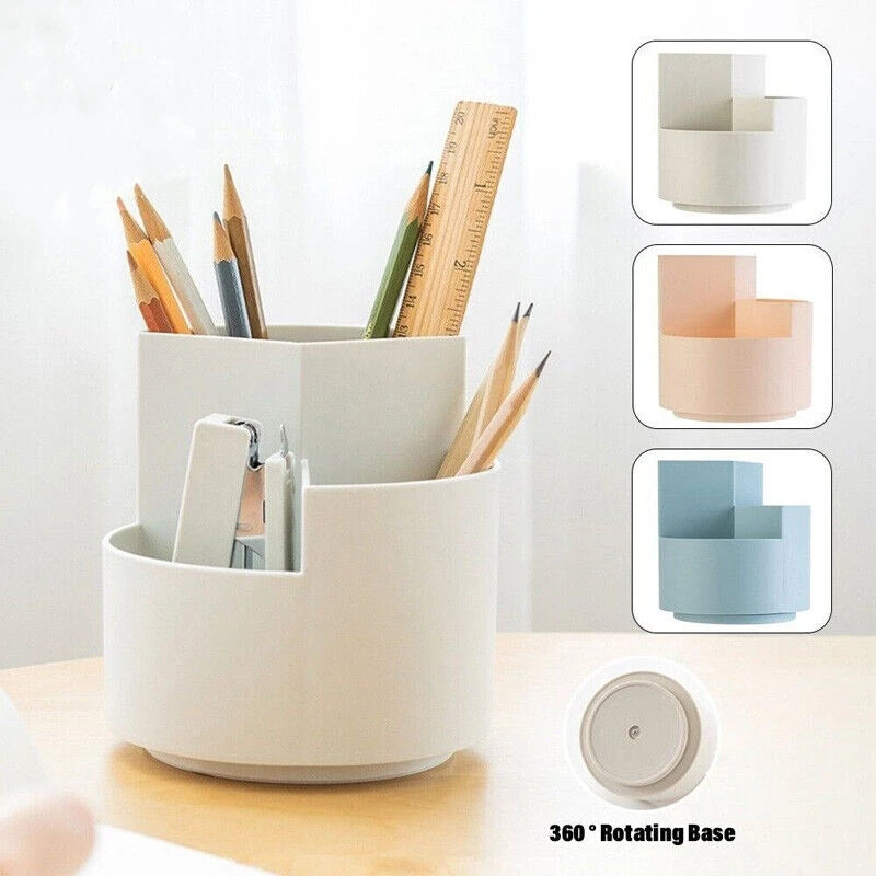 360° Rotating Pen and Pencil Holder Organizer