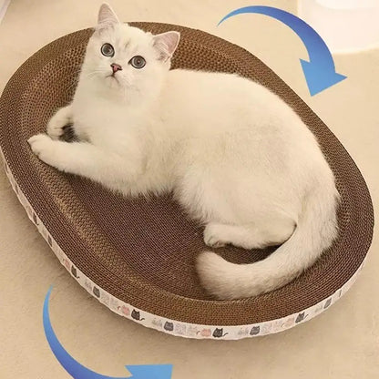 Round Cardboard Cat Scratcher & Nest