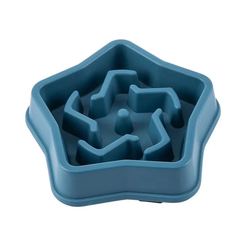 Non-Slip Slow Feeder Bowl for Cats & Dogs – Anti-Choking Design, Thickened Build, Multiple Colors & Shapes for Healthy Eating