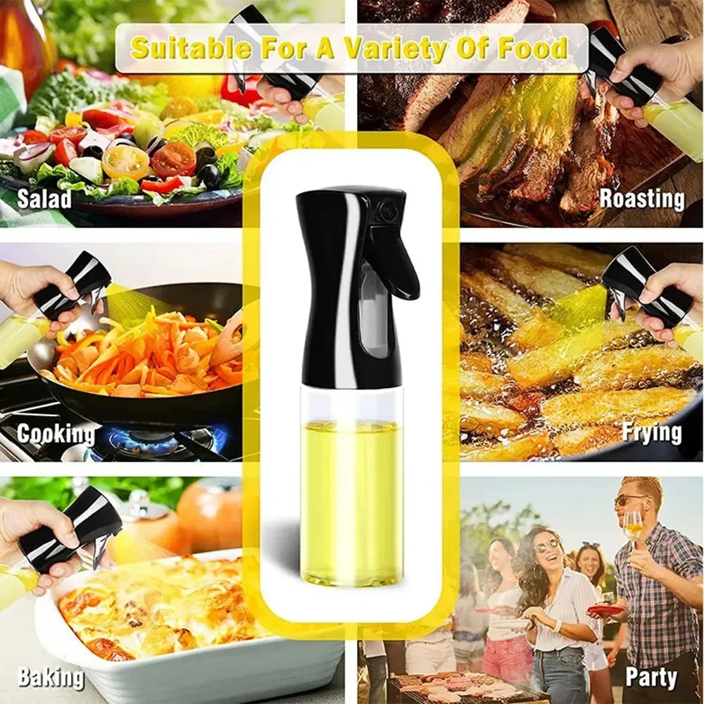 Oil Spray Bottles (200ml, 300ml) for Cooking, BBQ, Baking, Vinegar, Soy Sauce, and More Sprayer Containers