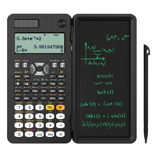 991ES Solar Scientific Calculator with 417 Functions and Foldable LCD Notepad - Portable Professional Calculator for Students