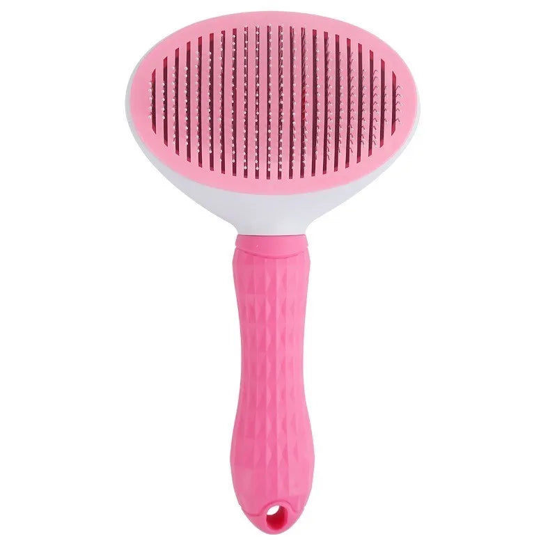 Self-Cleaning Pet Hair Remover & Grooming Comb for Dogs & Cats – Dematting Tool for Pets