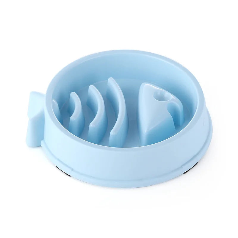 Non-Slip Slow Feeder Bowl for Cats & Dogs – Anti-Choking Design, Thickened Build, Multiple Colors & Shapes for Healthy Eating