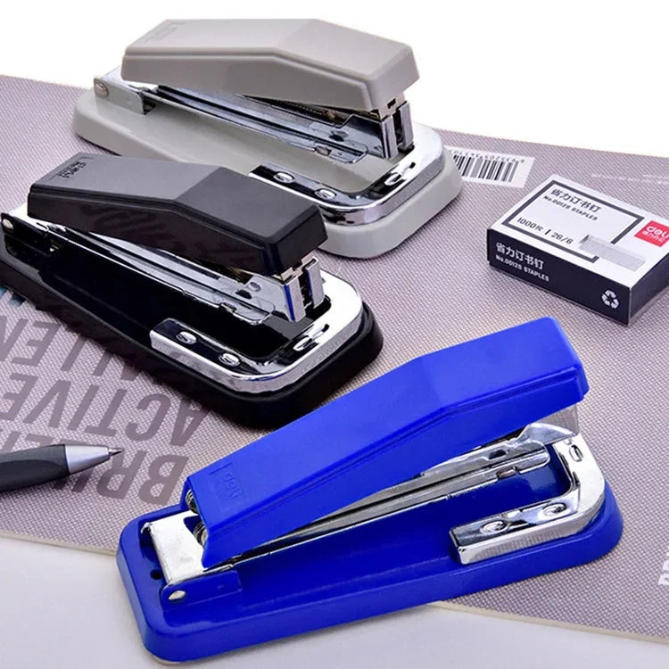 360° Rotating Stapler with Sharp Chisel Staples for Office, School, and Home