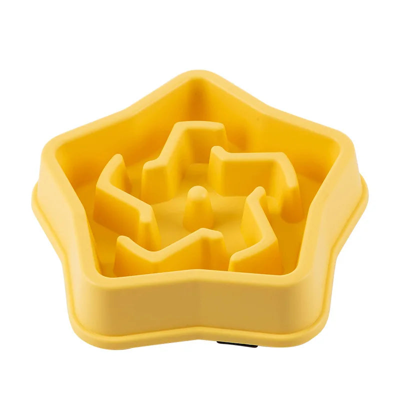 Non-Slip Slow Feeder Bowl for Cats & Dogs – Anti-Choking Design, Thickened Build, Multiple Colors & Shapes for Healthy Eating